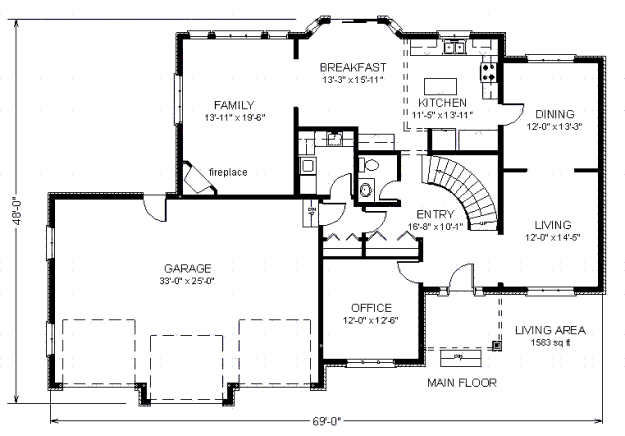 main floor house blueprint