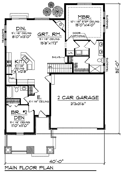 main floor house blueprint