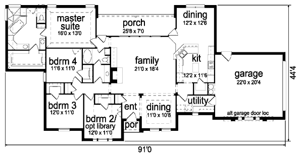 main floor house blueprint