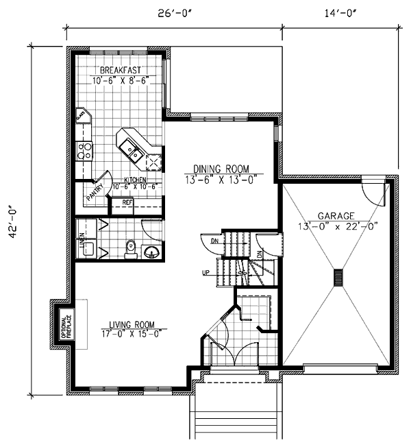 main floor house blueprint