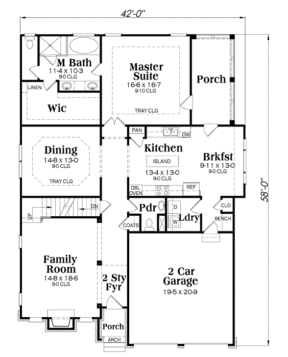 main floor house blueprint