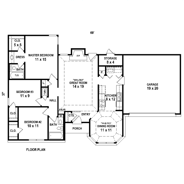 House 32148 Blueprint details, floor plans