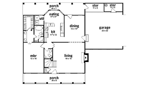 main floor house blueprint