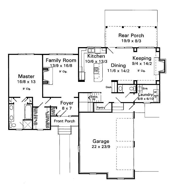 main floor house blueprint