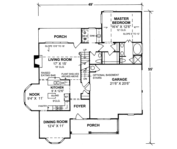 main floor house blueprint