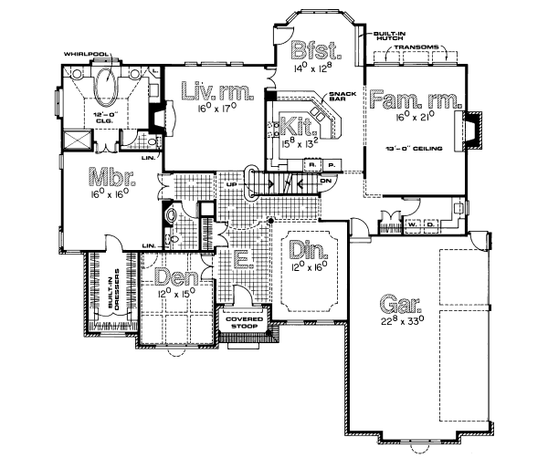 main floor house blueprint