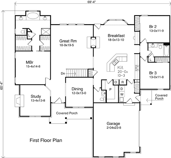 main floor house blueprint