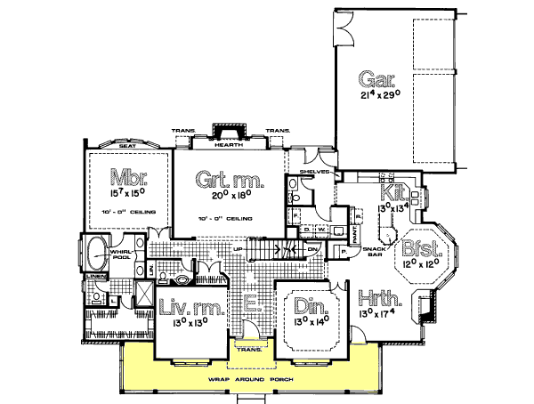 main floor house blueprint