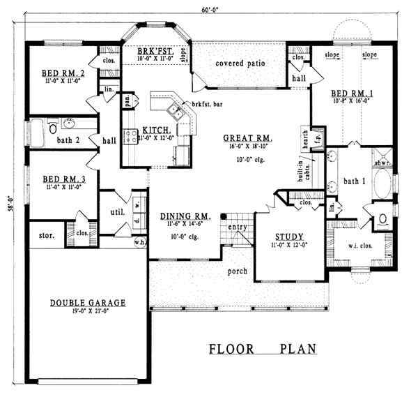 main floor house blueprint