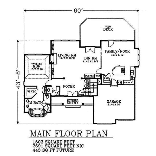 main floor house blueprint