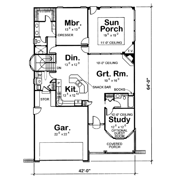 main floor house blueprint