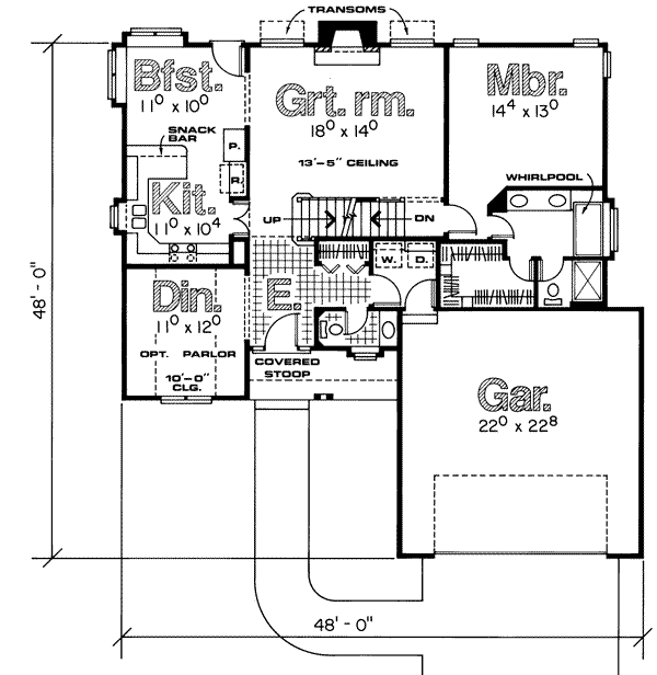 main floor house blueprint