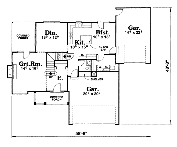 main floor house blueprint