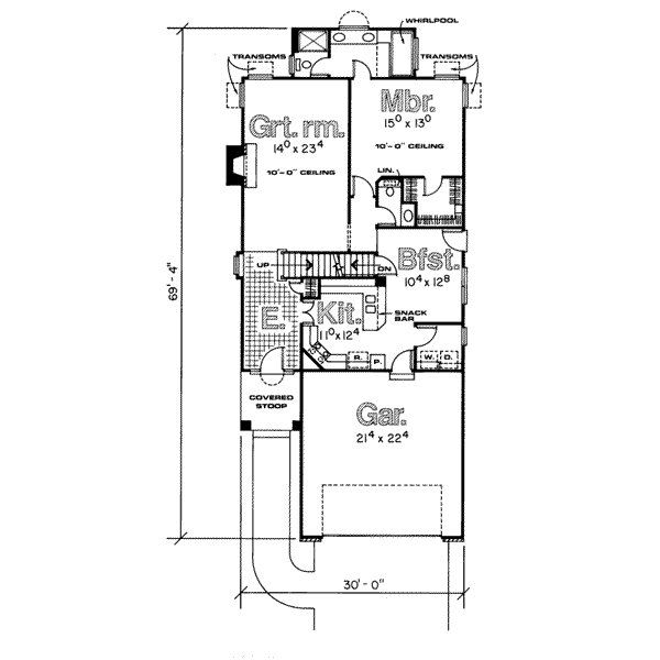 main floor house blueprint