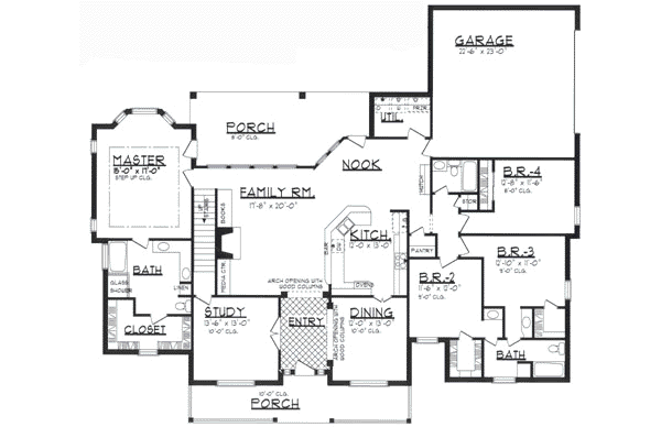 house blueprints outline