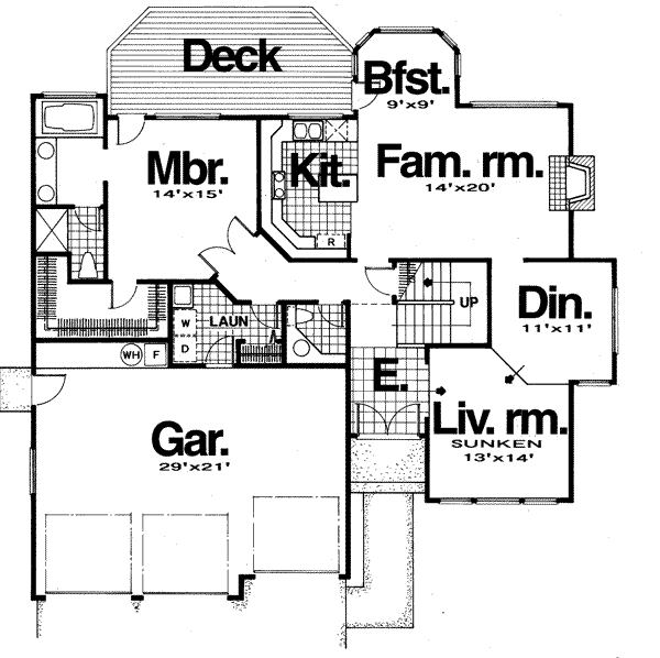 main floor house blueprint