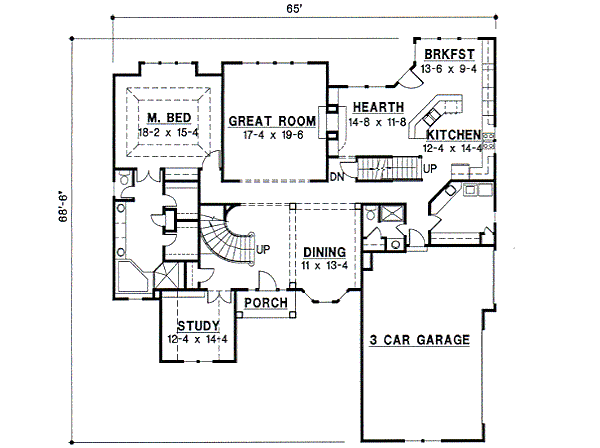 main floor house blueprint