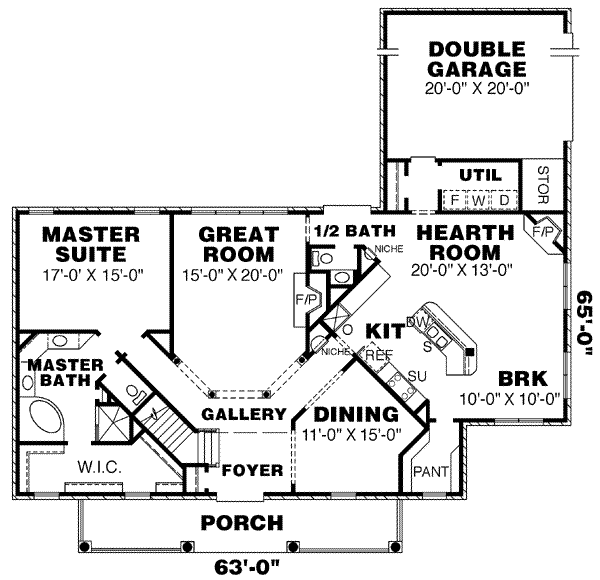 main floor house blueprint