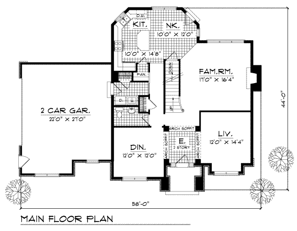 main floor house blueprint