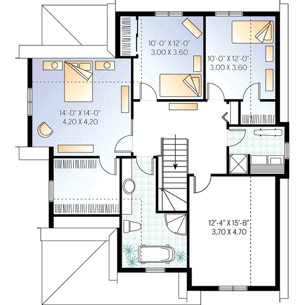 upper floor house blueprint
