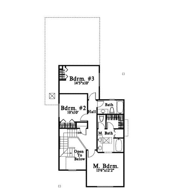 upper floor house blueprint