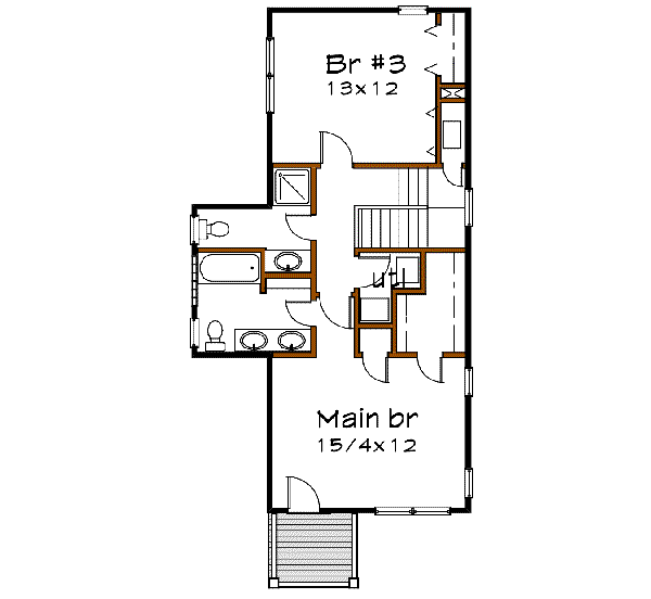 upper floor house blueprint