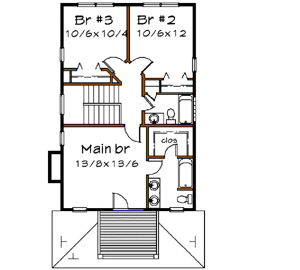 upper floor house blueprint
