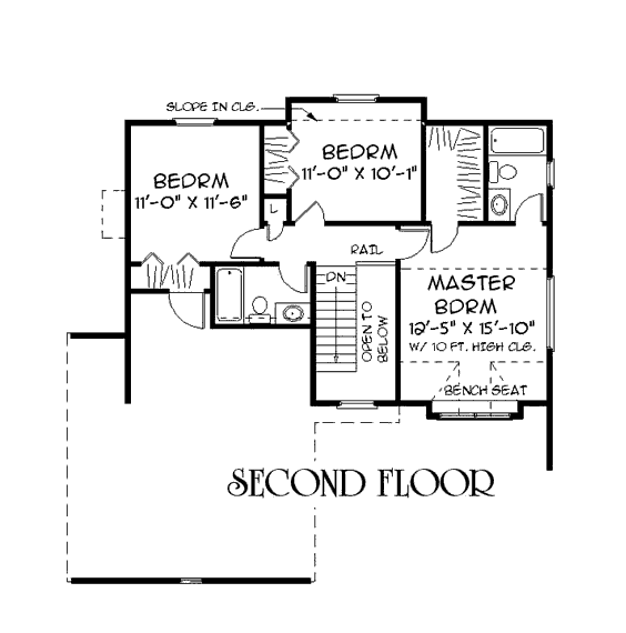 upper floor house blueprint