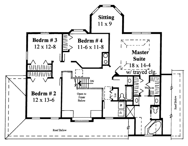 upper floor house blueprint