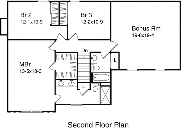 upper floor house blueprint