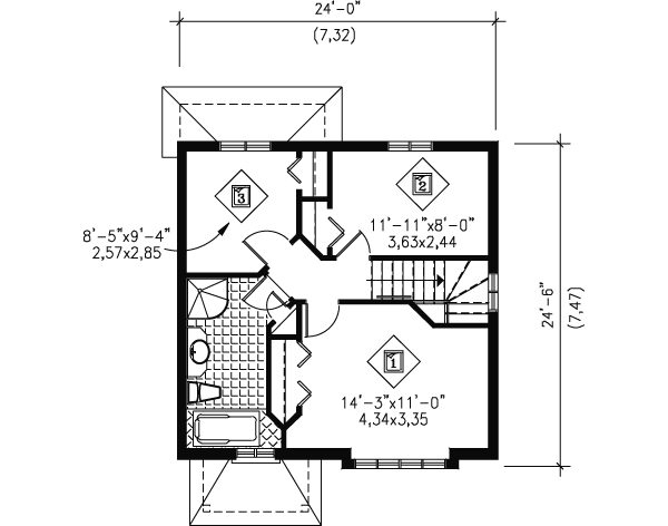 upper floor house blueprint