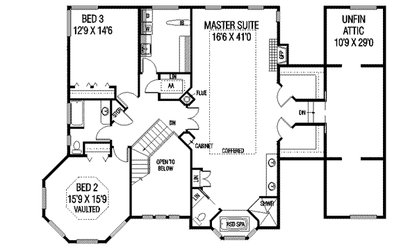 upper floor house blueprint