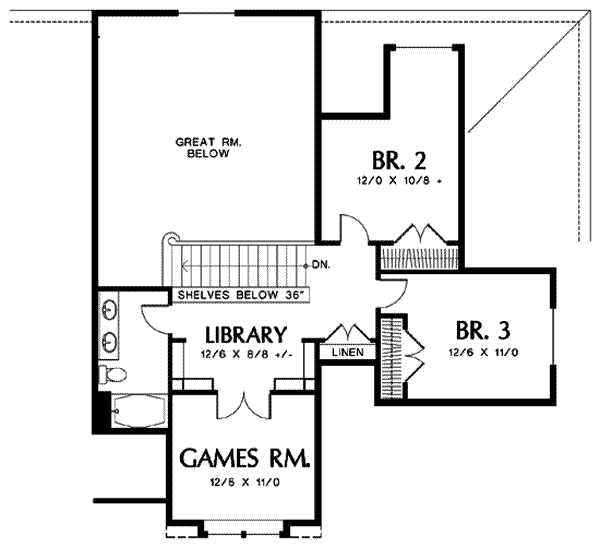 upper floor house blueprint