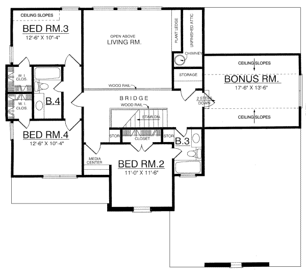 upper floor house blueprint