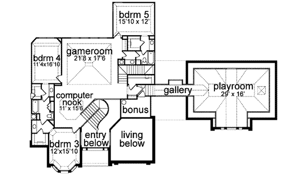 upper floor house blueprint