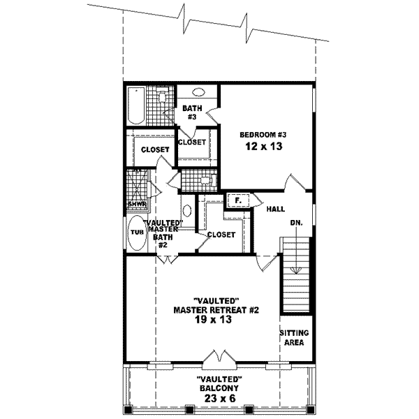 upper floor house blueprint