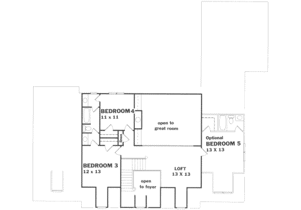 upper floor house blueprint