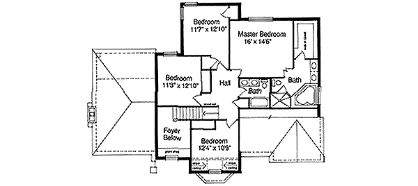upper floor house blueprint