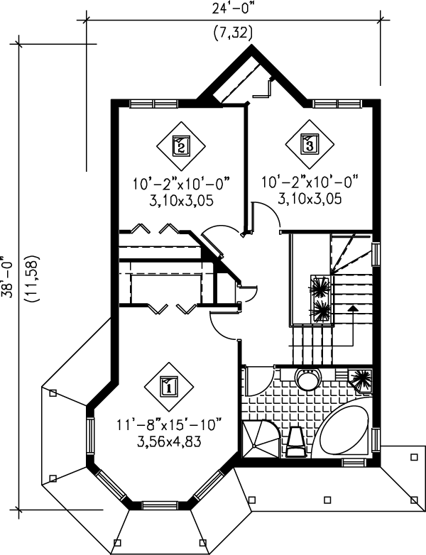 upper floor house blueprint