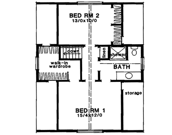 upper floor house blueprint