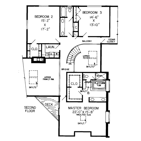 upper floor house blueprint