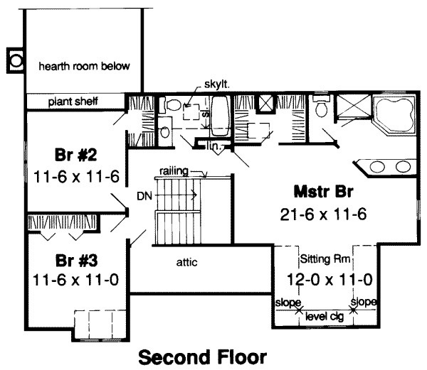 upper floor house blueprint