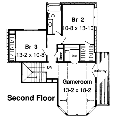 upper floor house blueprint
