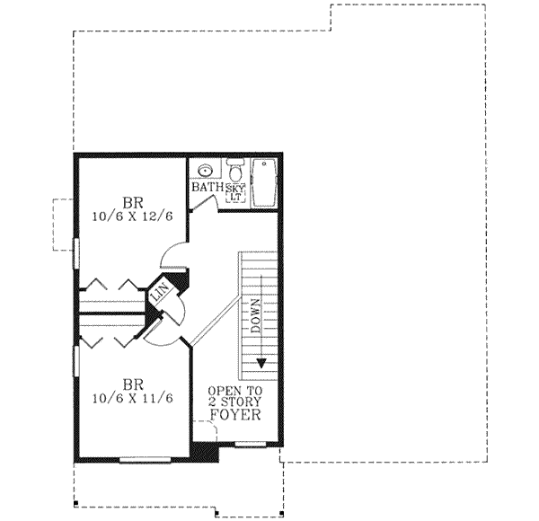 upper floor house blueprint