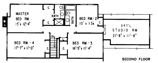 upper floor house blueprint