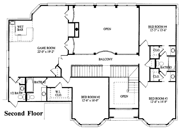 upper floor house blueprint