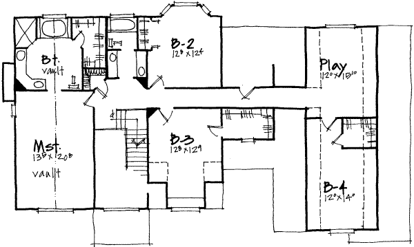 upper floor house blueprint