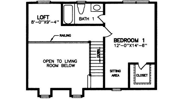 upper floor house blueprint