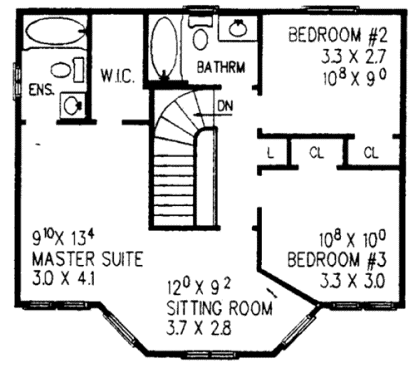 upper floor house blueprint