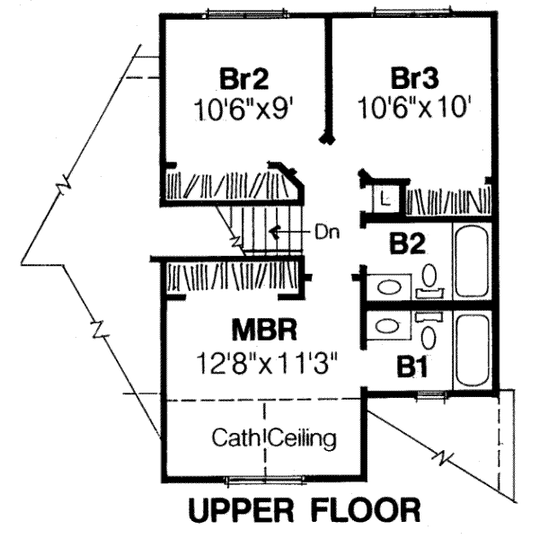 upper floor house blueprint